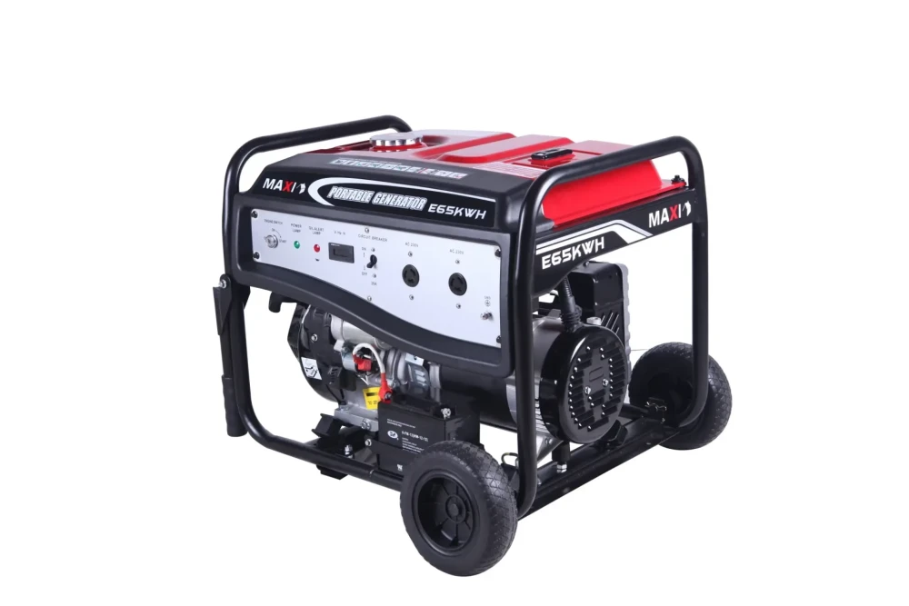 Maxi 8.1kVA Generator E65KWH - Key Start with Wheels