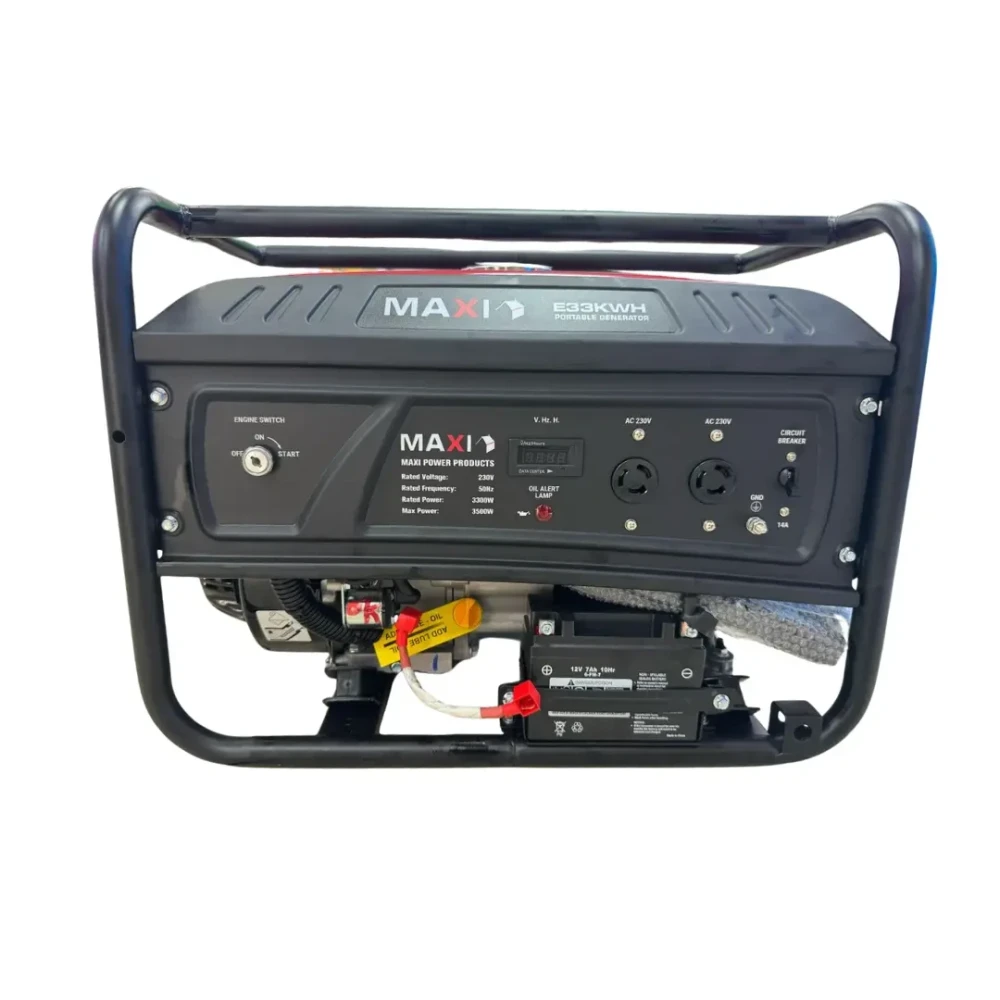 Maxi 4.1kVA Generator E33KWH - Key Start with Wheels