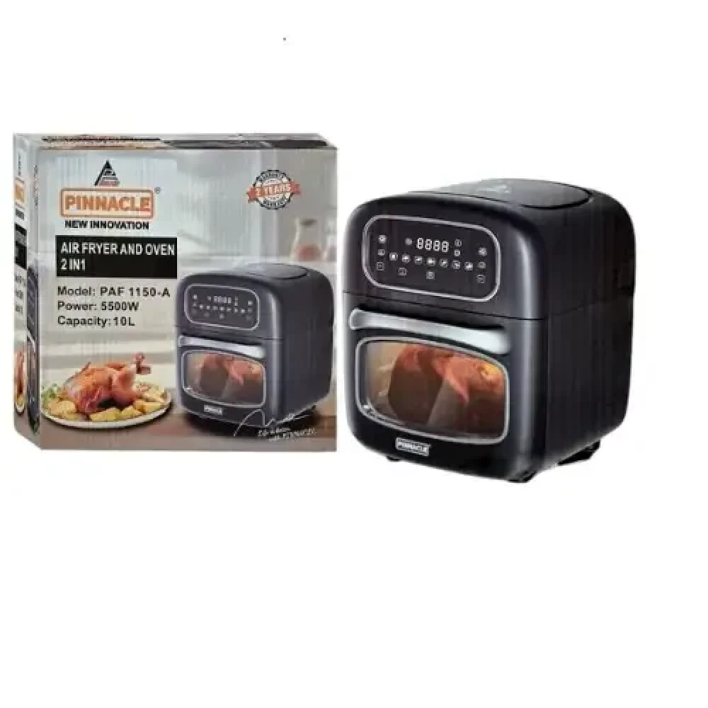 Pinnacle 2-in-1 Air Fryer & Oven PAF1150-A 10L 5500W Extra Large Capacity