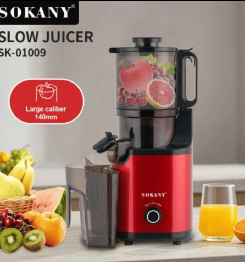 Sokany SK-01009 Slow Juicer 800W Wide Chute Cold Press