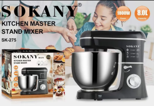Sokany SK-275 Stand Mixer 8L 1800W Copper Motor 6-Speed