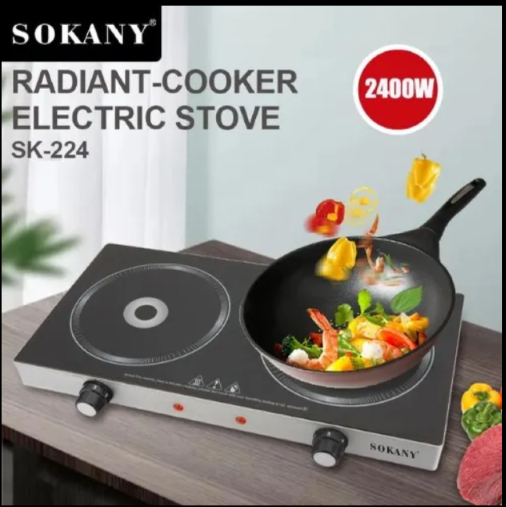 Sokany SK-224 Radiant Electric Cooker 2400W 5-Stage Temperature