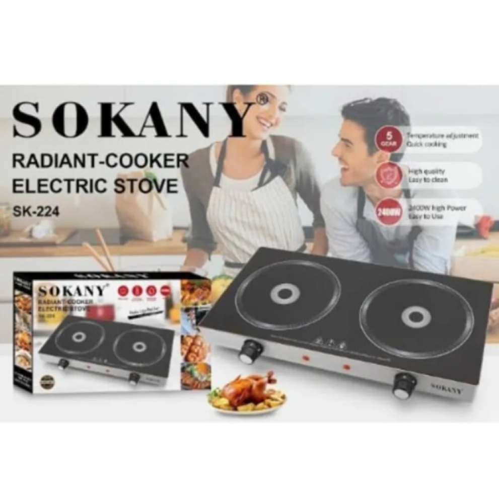 Sokany SK-224 Radiant Electric Cooker 2400W 5-Stage Temperature