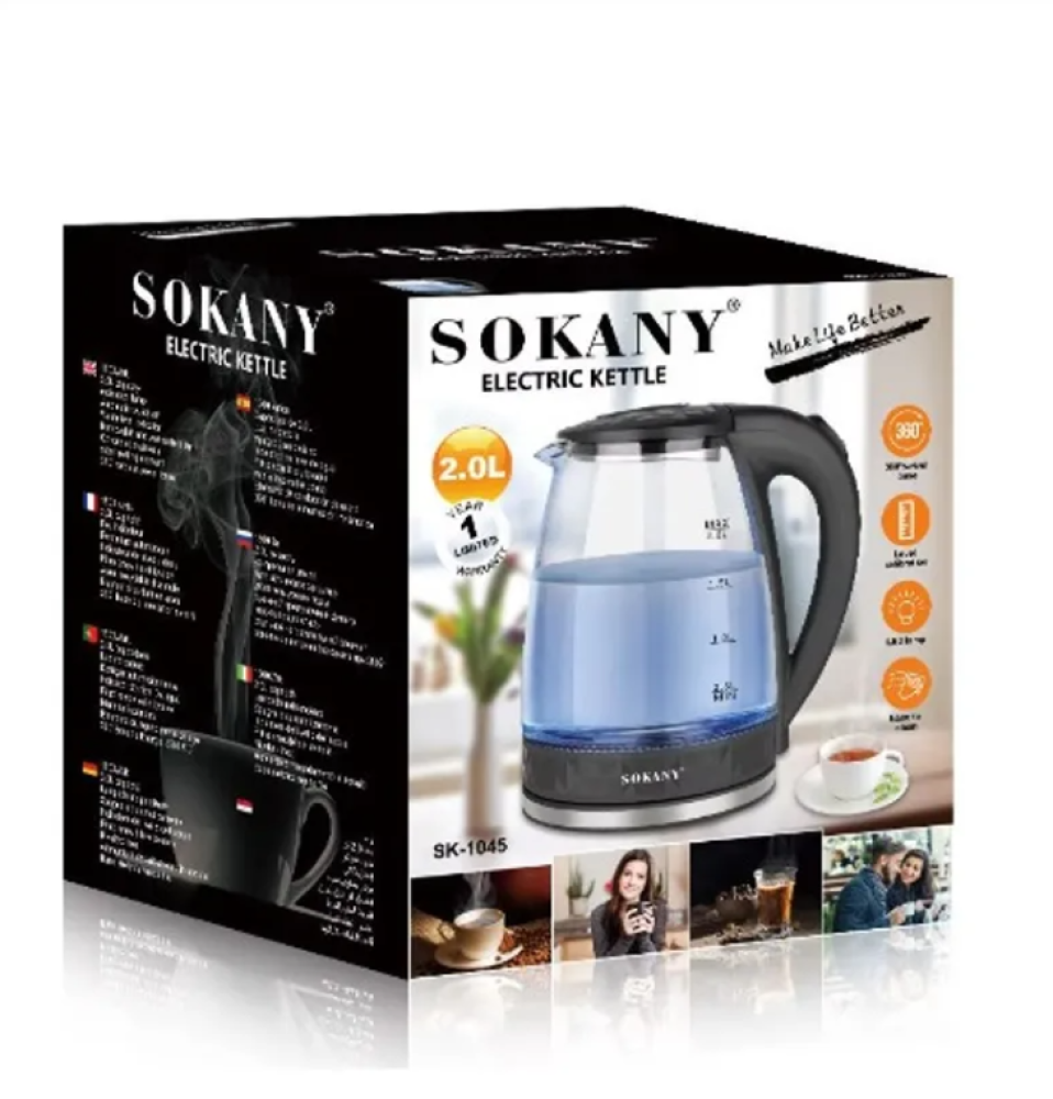 Sokany SK-SH-1045 Electric Kettle 2L 1500W