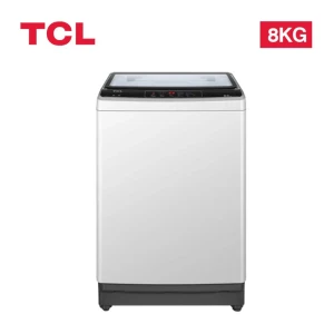 TCL 8KG Top Load Washing Machine – Grey (F708TL), PDS Pre-dissolution, Drum Clean, LED Display