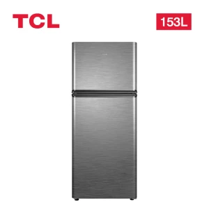 TCL 153L Double Door Refrigerator – Silver (F153TM), No-Frost, LED Light, Low Noise
