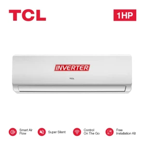 TCL 1HP Inverter Split AC – 9000 BTU, R410A, 5-Star Energy Rating, Smart Air Flow