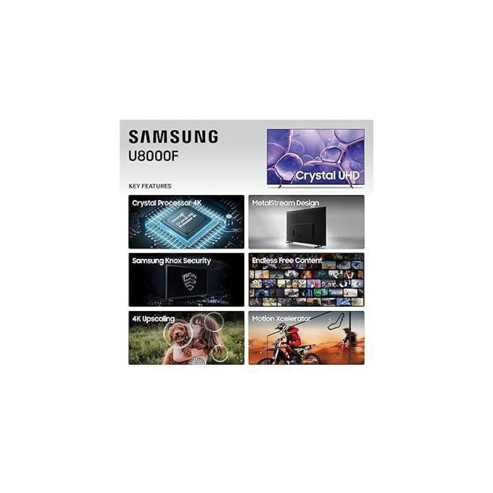 Samsung UA43U8050FUXKE 43-Inch 4K UHD Smart TV – Metalstream, Q-Symphony, Black