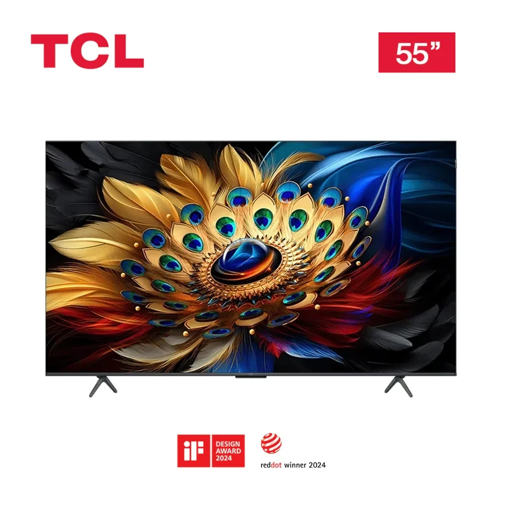 TCL 55 Inch QLED 4K Google TV (55C655) – Quantum Dot, AiPQ Pro, Onkyo Sound, Dolby Atmos