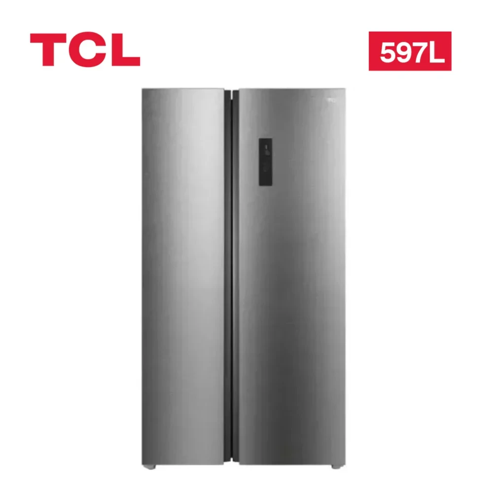 TCL 597L Side by Side Refrigerator – Inverter, No-Frost, Water Dispenser (P650SBG)