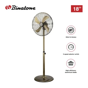 Binatone 18" Standing Fan (ES-1800) – 4-Blade, Adjustable & Stylish