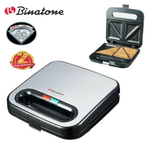 Binatone 2-Slice Toaster (ST-801) – Stainless Steel, Easy & Fast