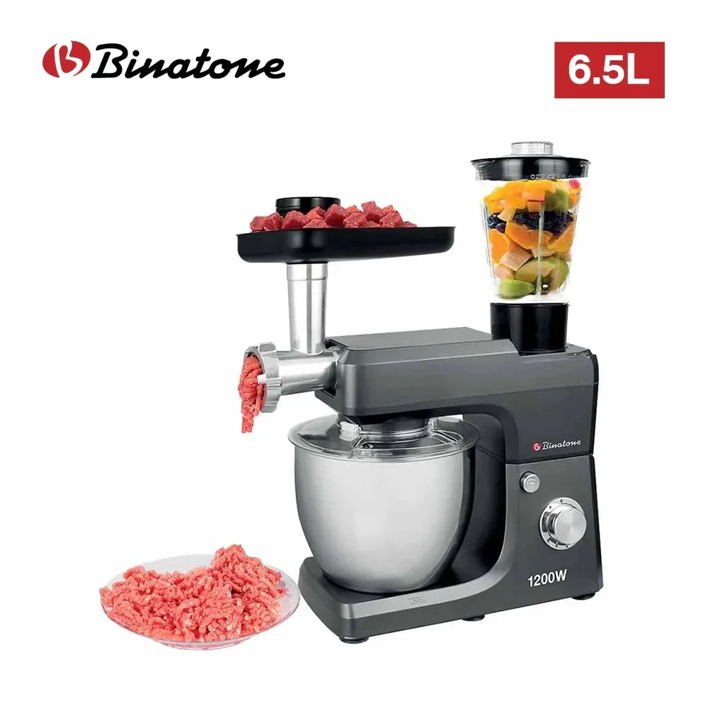 Binatone 6.5L Food Processor 1200W (KM-1300) – Power & Precision for Your Kitchen