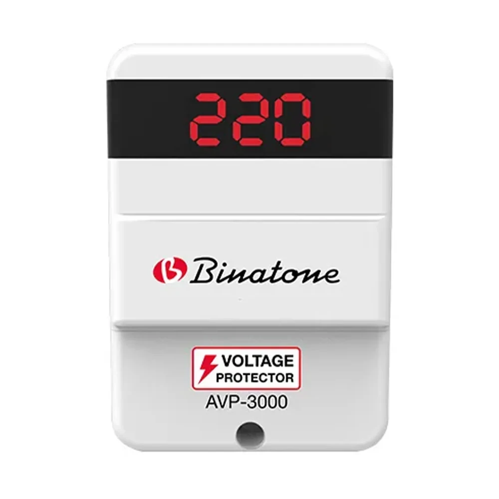 Binatone Digital Voltage Protector AVP-30000 – Ultimate Spike Protection for Home Appliances
