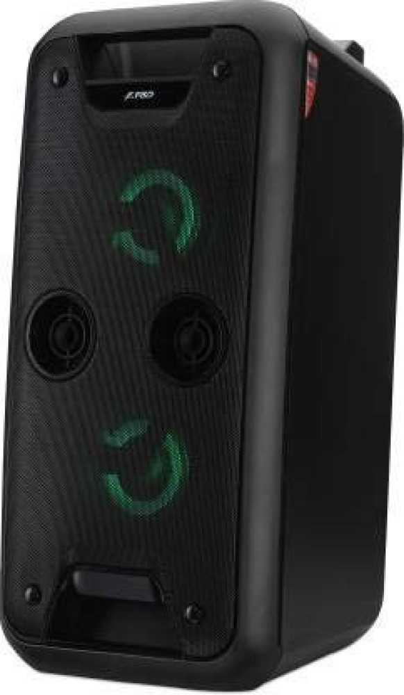 F&D PA924 40W Portable Bluetooth Speaker with Wireless Mic, 8-Hour Playtime & LED Party Lights – Black