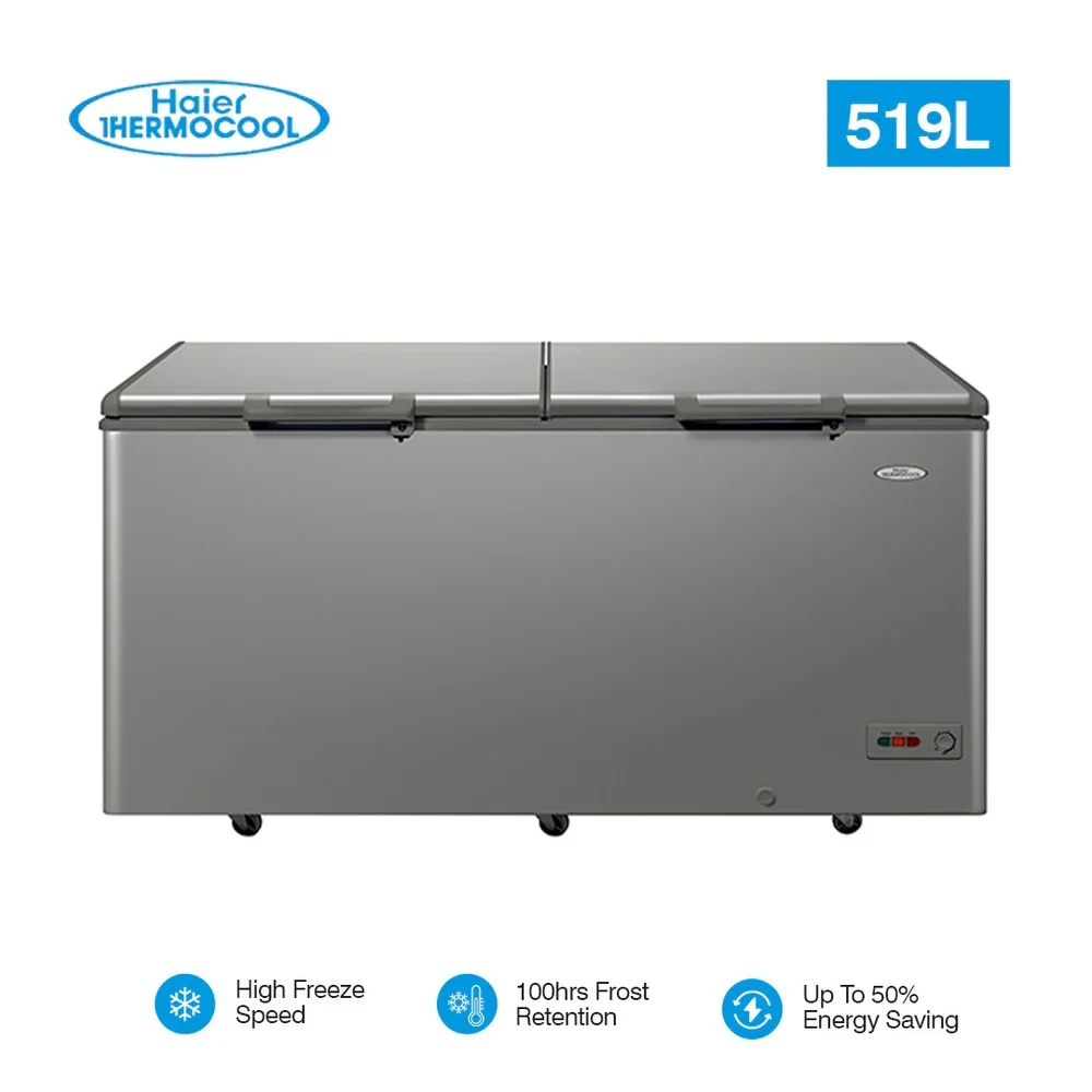 Haier Thermocool HTF-519IS 500L Inverter Deep Freezer – Silver