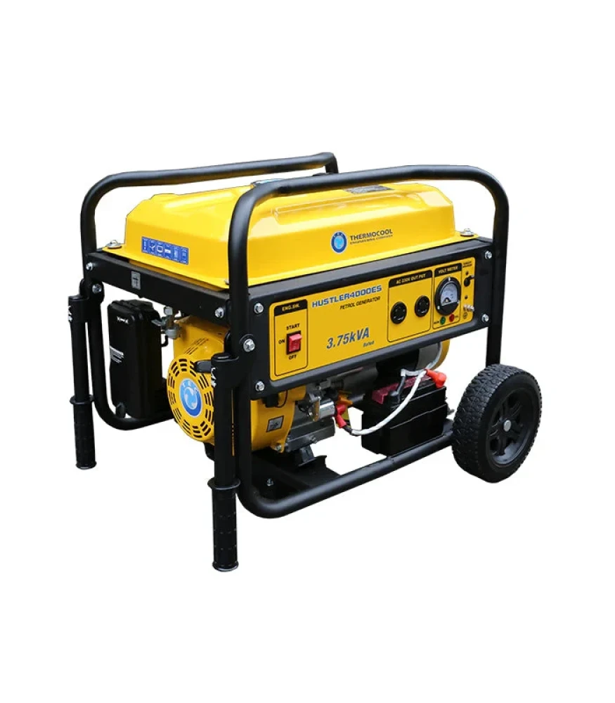 Haier Thermocool 3.75kVA/3.0kW Petrol Generator (TEC HUSTLER 4000ES) – Portable, Fuel Efficient, Electric Start