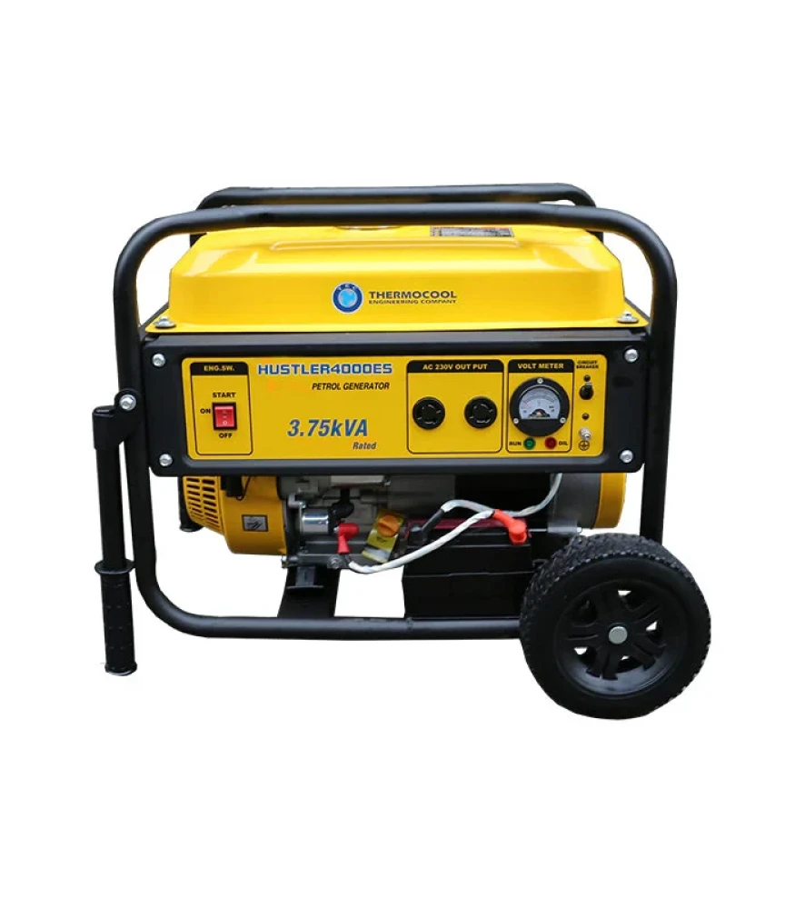 Haier Thermocool 3.75kVA/3.0kW Petrol Generator (TEC HUSTLER 4000ES) – Portable, Fuel Efficient, Electric Start