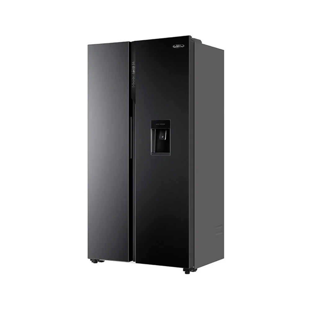 Haier Thermocool 540L Side-by-Side Refrigerator (HRF-540WBS) – Inverter, DEO Sterilization, Water Dispenser, Black Glass