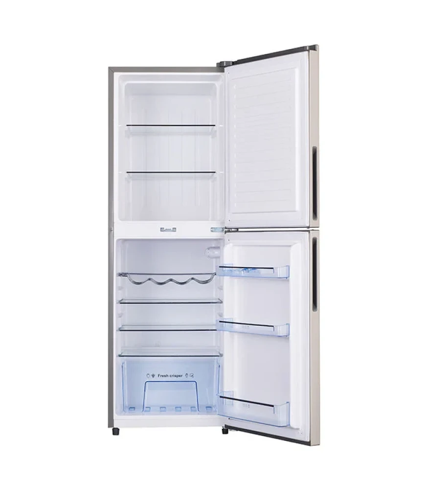Haier 250L Double Door Refrigerator with Jumbo Freezer – HRF-250BLUX (Silver)