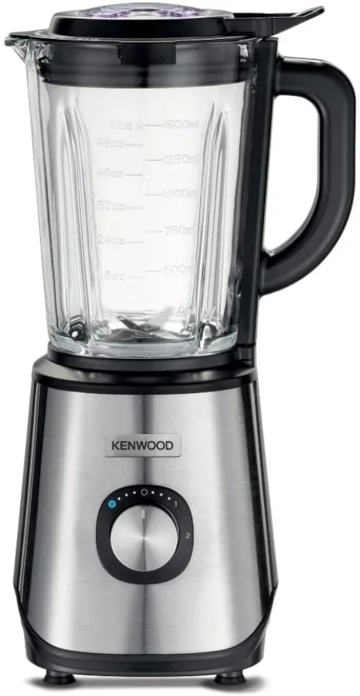 Kenwood 2L Blender – 1000W Glass Goblet with Ice Crush & Multi-Mill | BLM45 (Steel & Black)