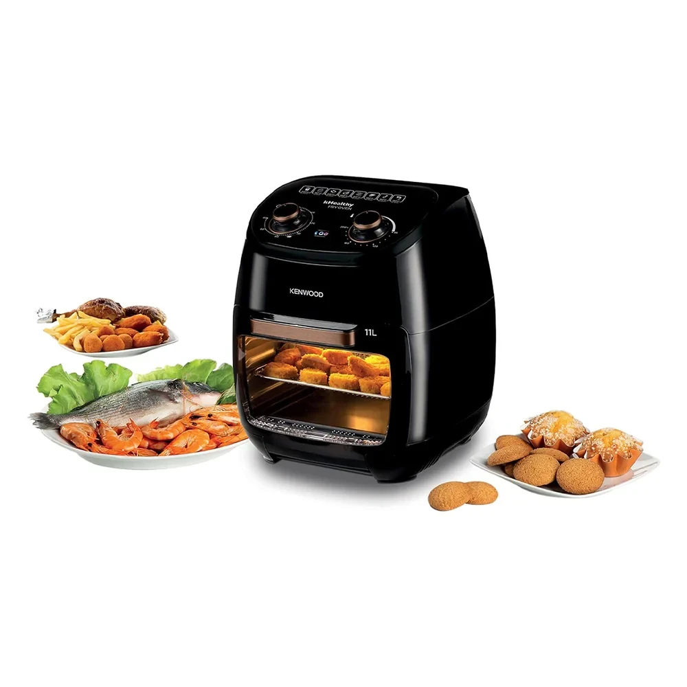 Kenwood 11L Air Fryer – 2000W Digital Touchscreen with Rotisserie | HFP90 (Black)