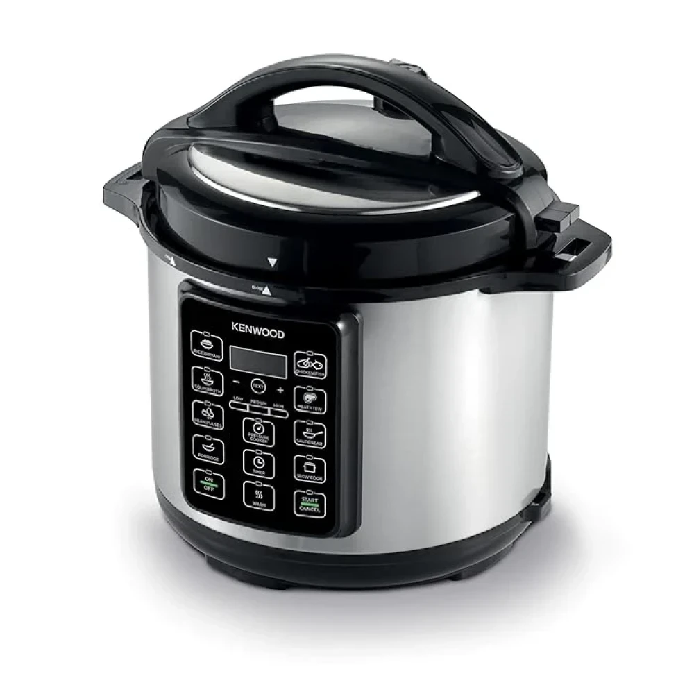 Kenwood 6L Electric Pressure Cooker – 1000W with 14 Programs | PCM60 (Steel & Black)