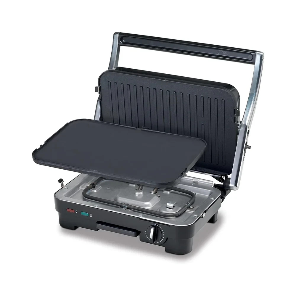 Kenwood 1800W Heat Grill – Non-Stick Contact Grill with Fat-Draining Tray | HGM50