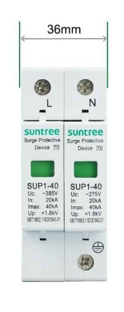 SUNTREE AC Guard SUNACSURGE 20kA 275V RCD Circuit Breaker