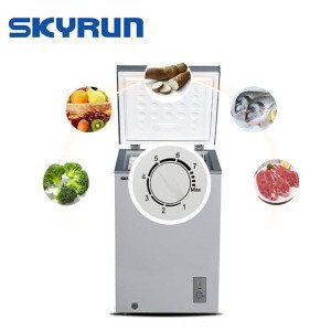 Skyrun 100L Chest Freezer (BD-90A) - Grey Brand: Skyrun