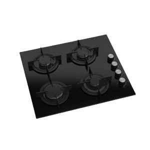 Maxi 4-Burner Tabletop Gas Cooker CS205 – Black Glass Finish