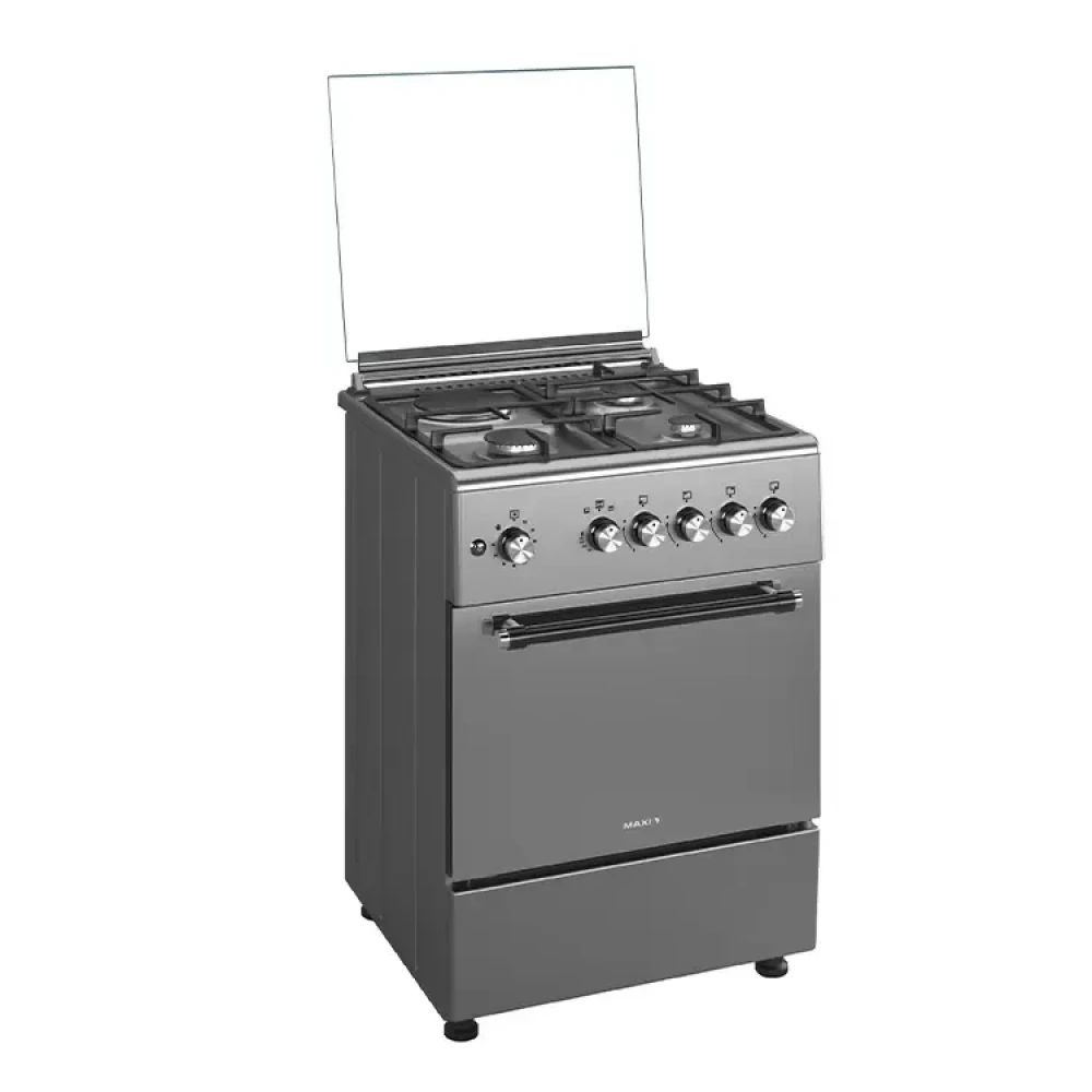 Maxi 60x60 Gas Cooker (3+1 Burners) – IGL Inox Finish, Oven & Grill (TR Model)