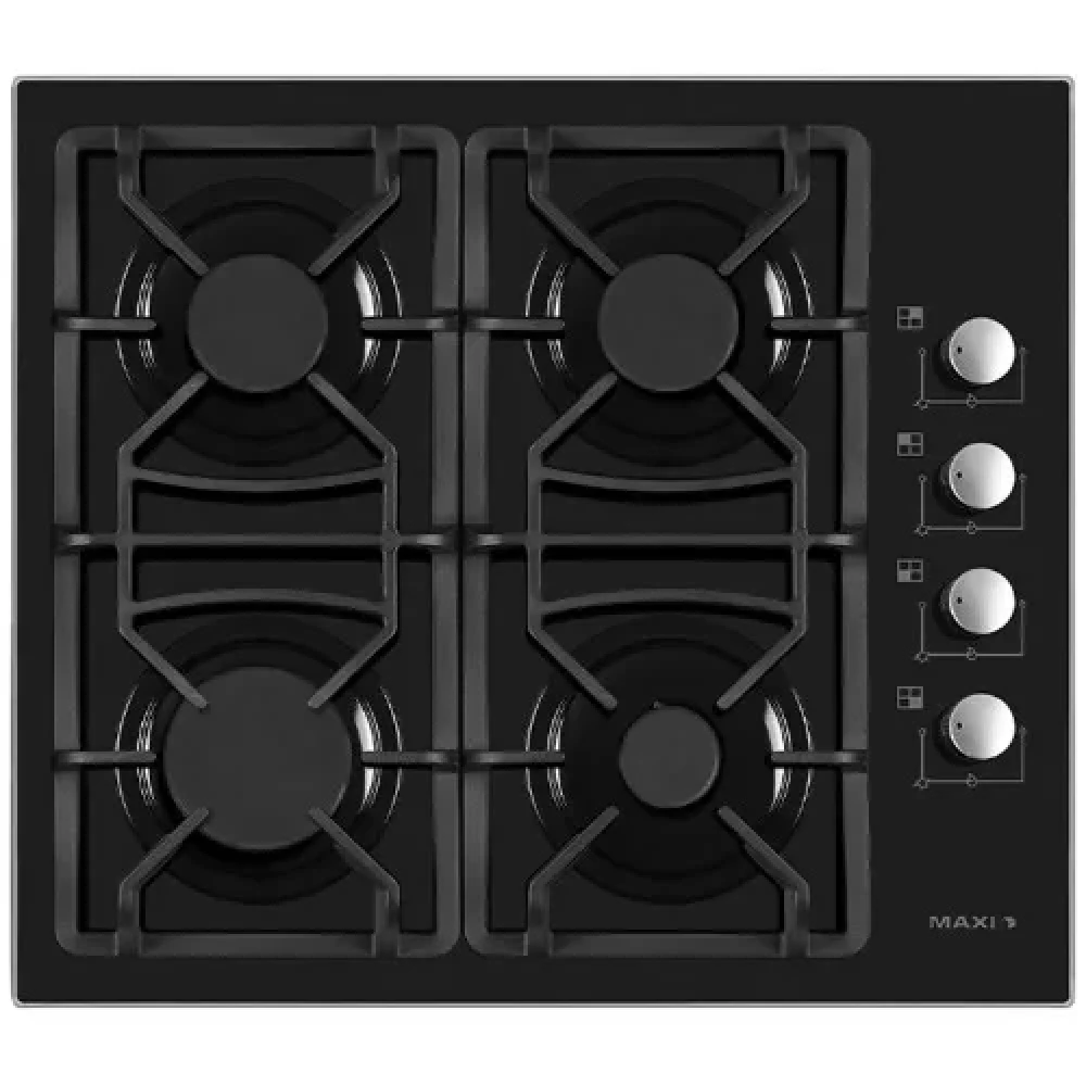 Maxi Tabletop Gas Cooker 4 Burners (T-840) – Auto Ignition, Euro Pool System