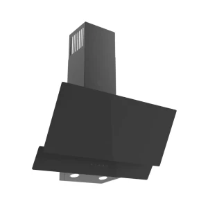 Maxi Hood 60CM Angled Curved (D002BL) – Double Black Glass, Touch Control & Double Vent