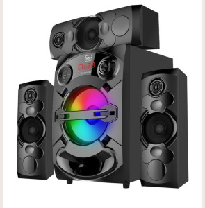 Mi+ 3.1CH Home Theater Speaker System with 6.5" Subwoofer, Bluetooth, USB, FM, SD, Remote Control, 40W + 10W×3 Output, Digital Amplifier, AC/DC Power