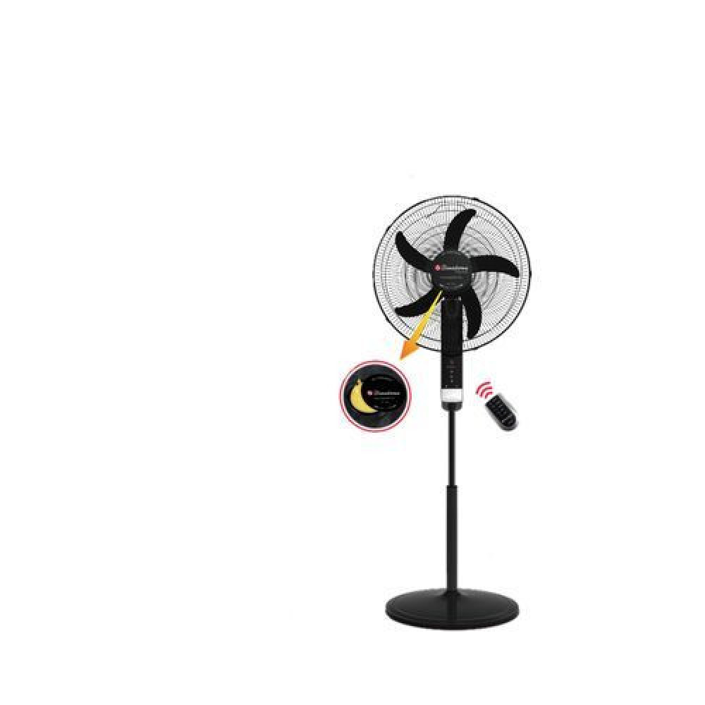 Binatone RCF-1855 18" Rechargeable Standing Fan – 9 Speeds, Remote Control, Solar Charging & USB Output