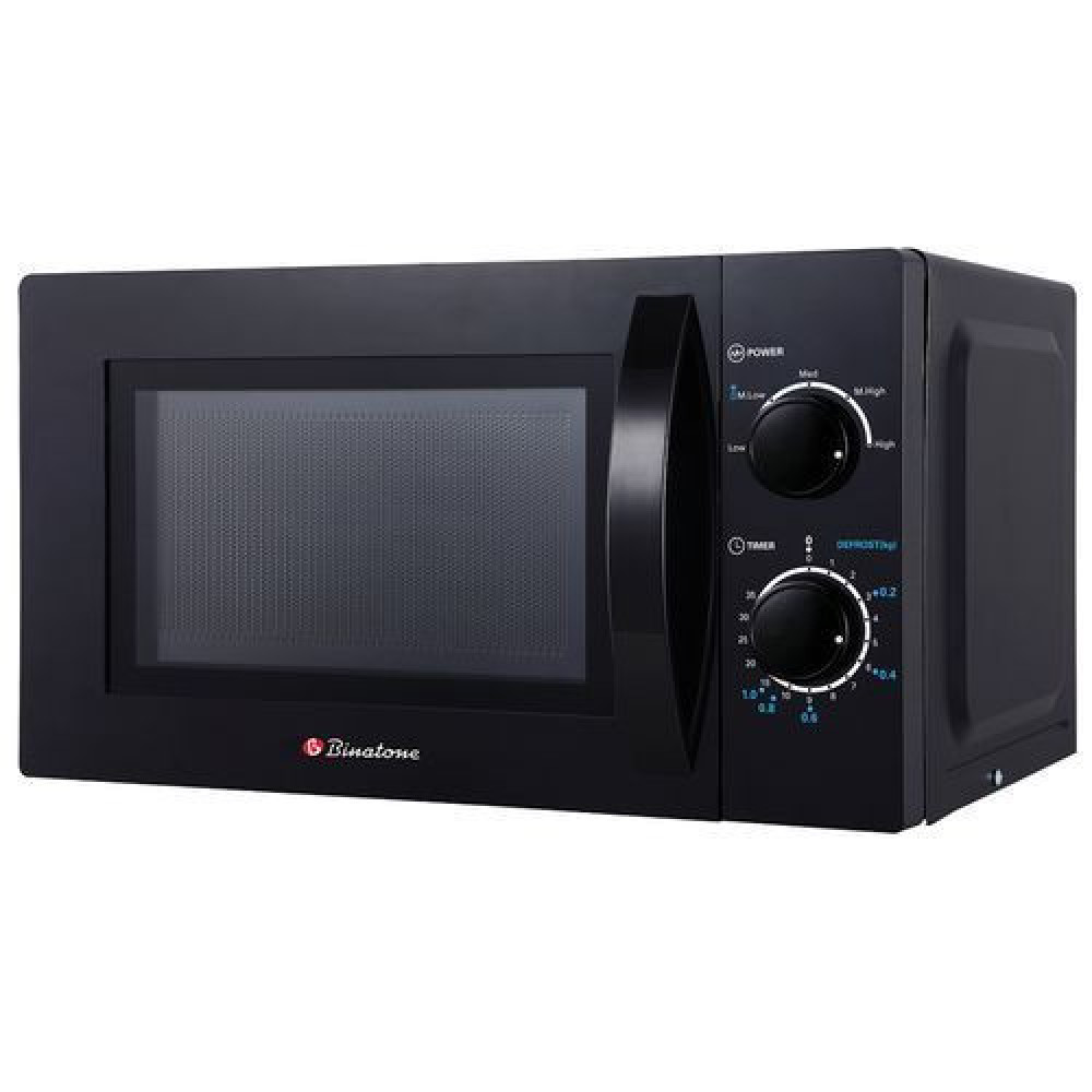 Binatone MWO 2018 20L Microwave Oven – Black, 5 Power Levels & Rotating Glass Plate