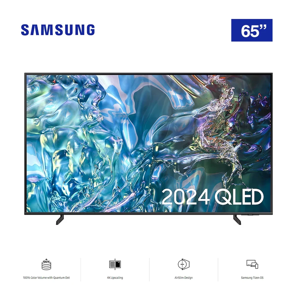 Samsung 65” QLED 4K Smart TV (QA65Q60DAUMTE) – Quantum Dot, HDR & Tizen OS