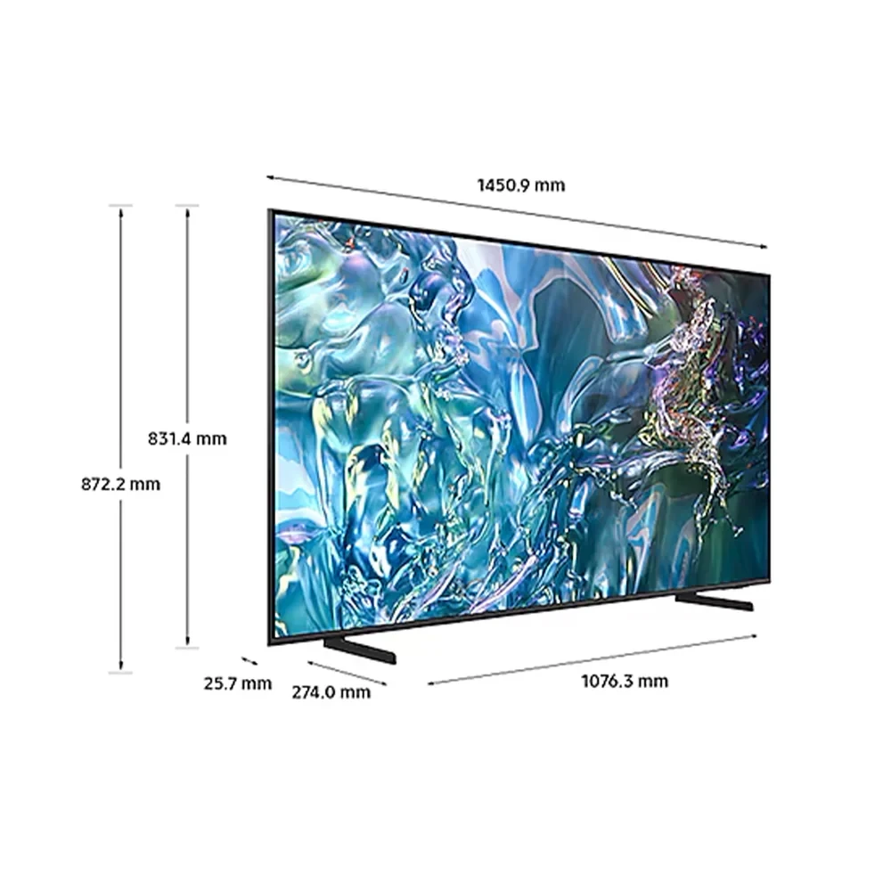 Samsung 65” QLED 4K Smart TV (QA65Q60DAUMTE) – Quantum Dot, HDR & Tizen OS