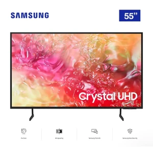 Samsung 55” Crystal UHD 4K Smart TV (UA55DU7000) – PurColor, Tizen OS & Motion Xcelerator