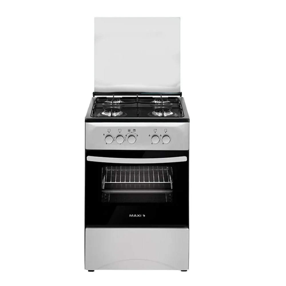 Maxi Gas Cooker 50x50 CM (4) Burners Black & Grey (BASIC)
