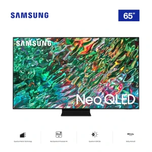 Samsung 65-Inch Neo QLED 4K Smart TV (QA65QN90BUXKE) – Slim Design, Quantum Matrix Tech, OTS+ Sound