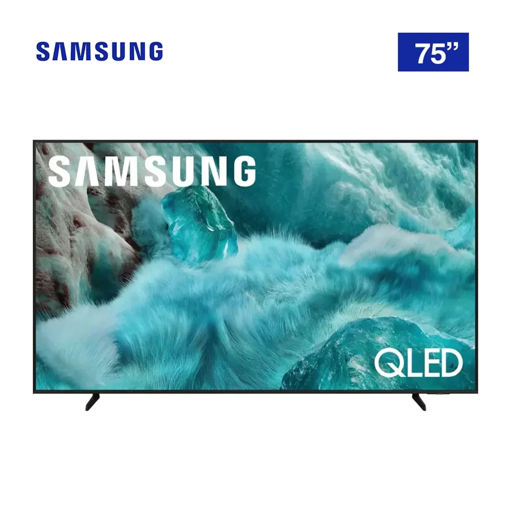 Samsung 75″ QLED 4K Smart AI TV (QA75Q7FAAUXKE, 2025 Model) – Quantum HDR & AirSlim Design