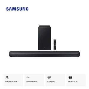Samsung HW-600 3.1.2 Channel Soundbar – Dolby Atmos & DTS:X
