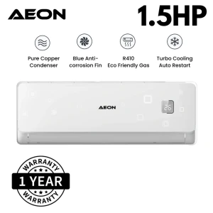 AEON 1.5HP Split Air Conditioner (CSC-12QB) – Fast Cooling, Free Installation Kit, R410a Gas