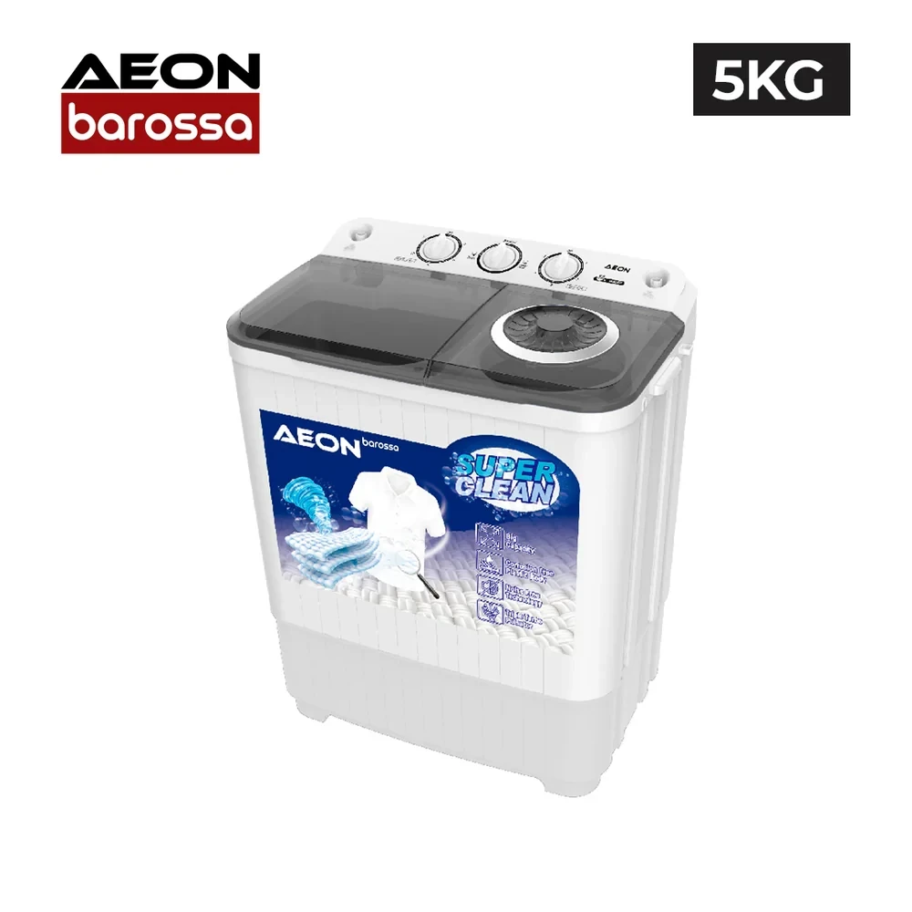 AEON 5Kg Twin Tub Washing Machine (ATT05J) – Compact & Durable Washer