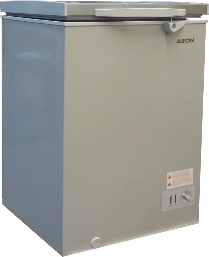 AEON 102L Chest Freezer with Lock and LED Light – Grey ACF100GK