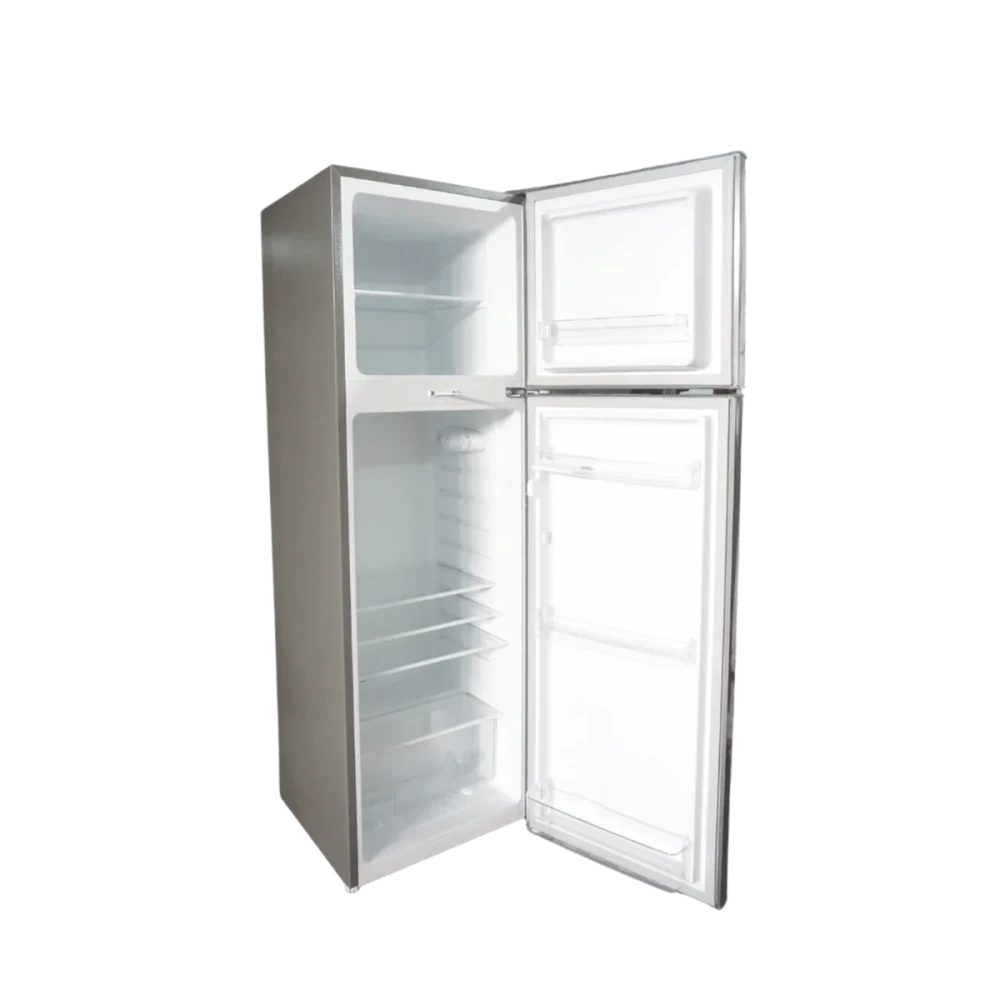AEON 268L Double Door Refrigerator with Vegetable Crisper & Anti-Rust Coating – Grey ART298D