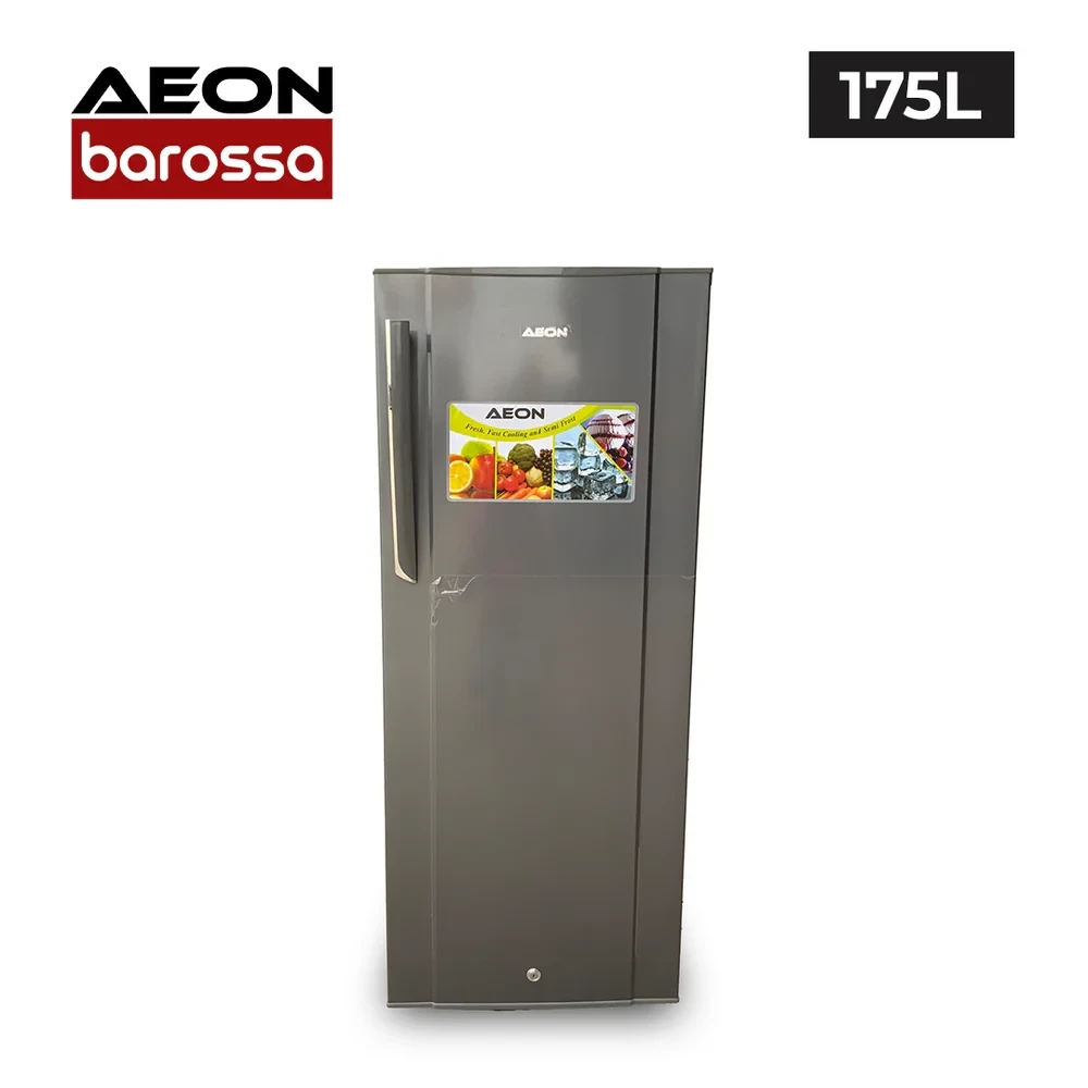 AEON 175L Single Door Fridge with Vegetable Crisper & Freezer – Grey RS180L