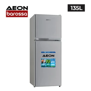 AEON 135L Double Door Fridge with D-Frost Cooling – Grey ART138G